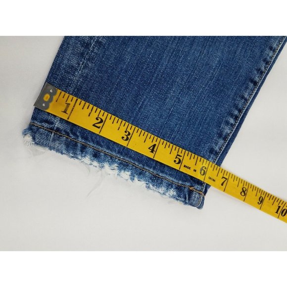 Flying Monkey Black Label Straight Leg Distressed Blue Jeans Size 27x26 NEW B59 - Picture 9 of 9